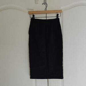 Elegant Navy Blue Pencil Skirt